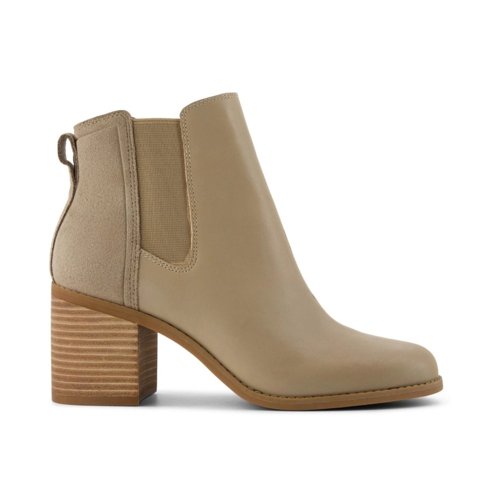 NEW Tom’s Evelyn Chelsea Heeled Boot Size 8